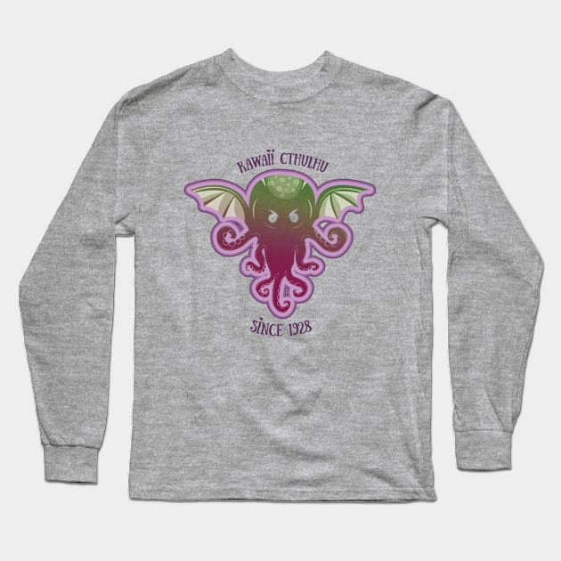 kawaii cthulhu Long Sleeve T-Shirt by NancyC